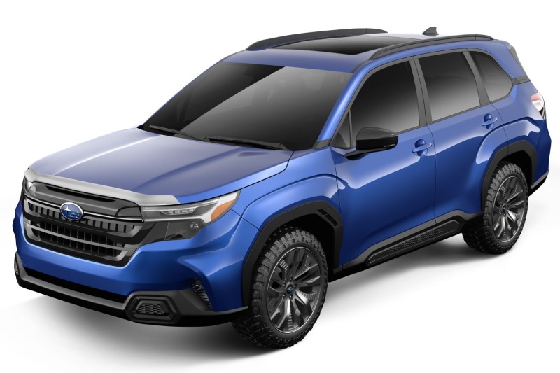 Subaru Forester Hood Deflector - Husky Liners - Aeroskin - Chrome - 2025+